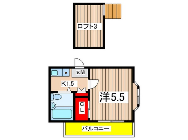 レオパレスT＆Y稲田堤の物件間取画像